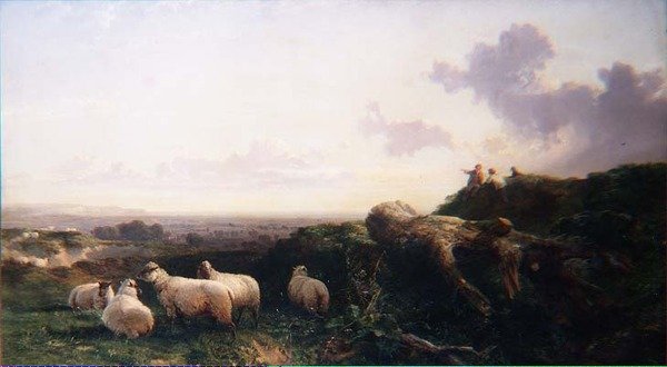 Noite na South Downs de George Cole