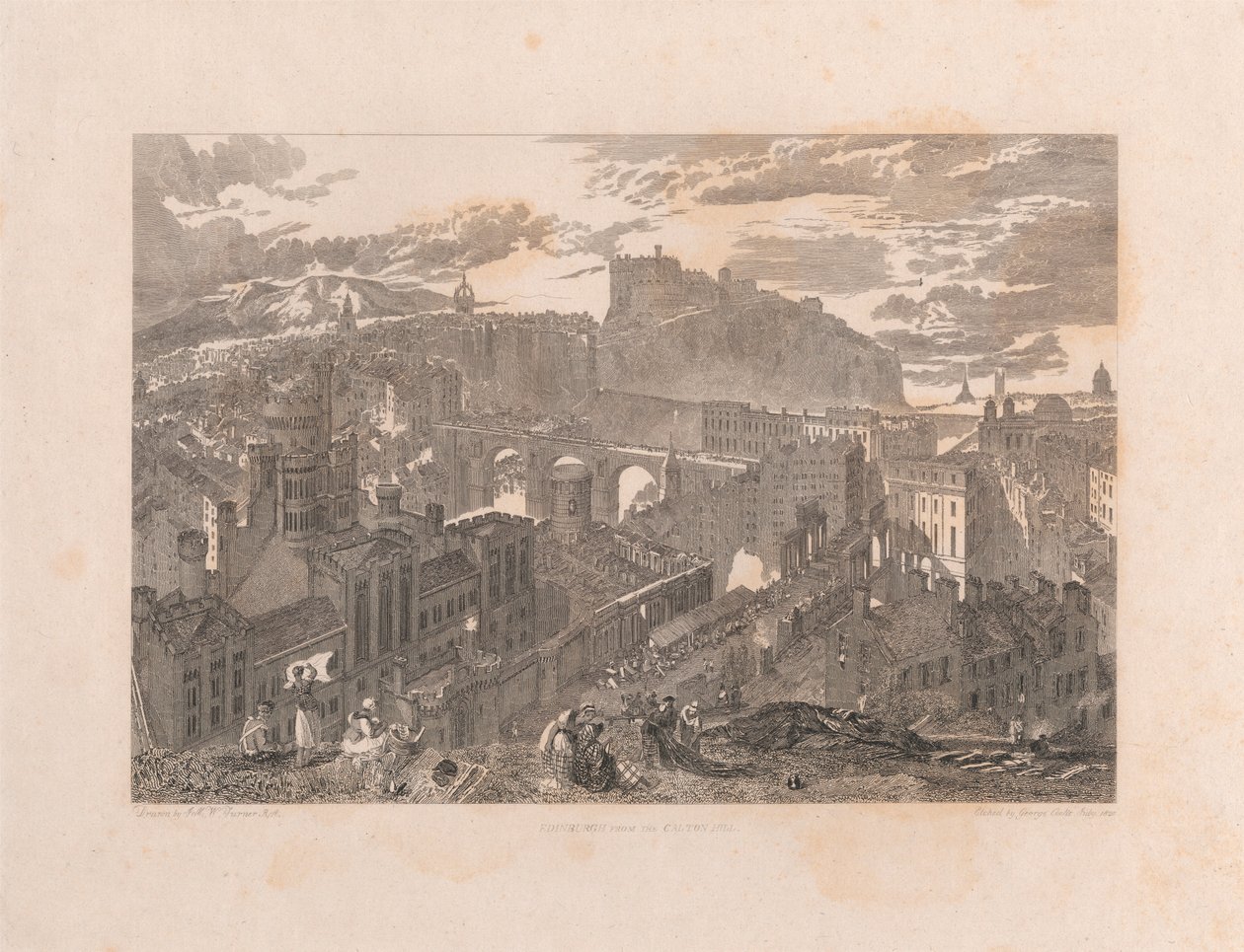 Edimburgo do Monte Calton de George Cooke
