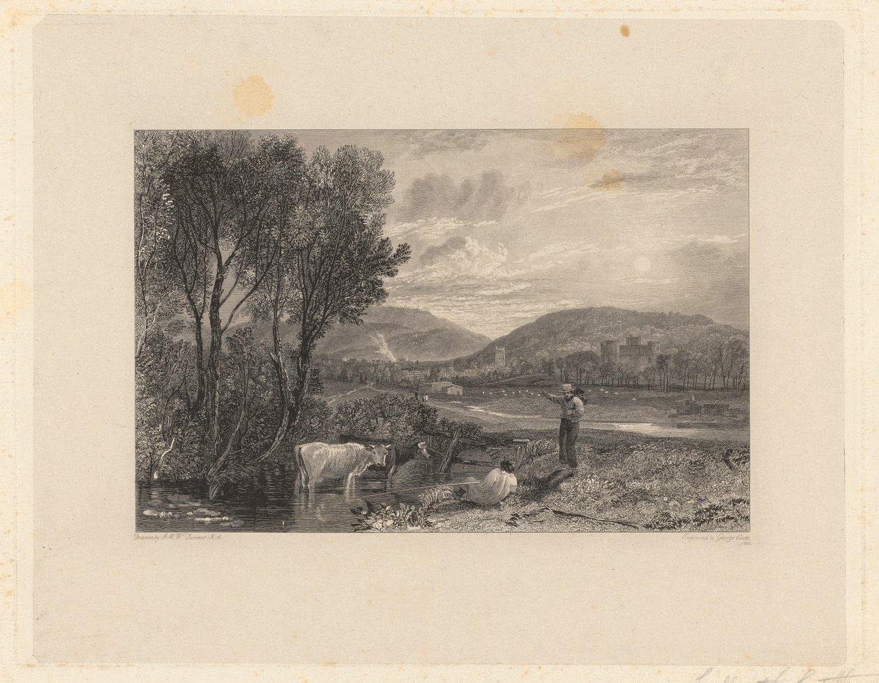 Castelo de Lulworth, Dorsetshire de George Cooke