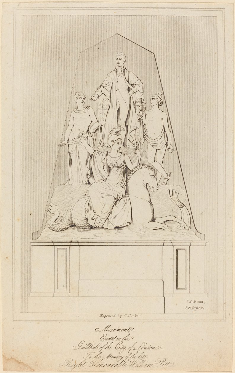 Monumento a William Pitt de George Cooke after James George Bubb