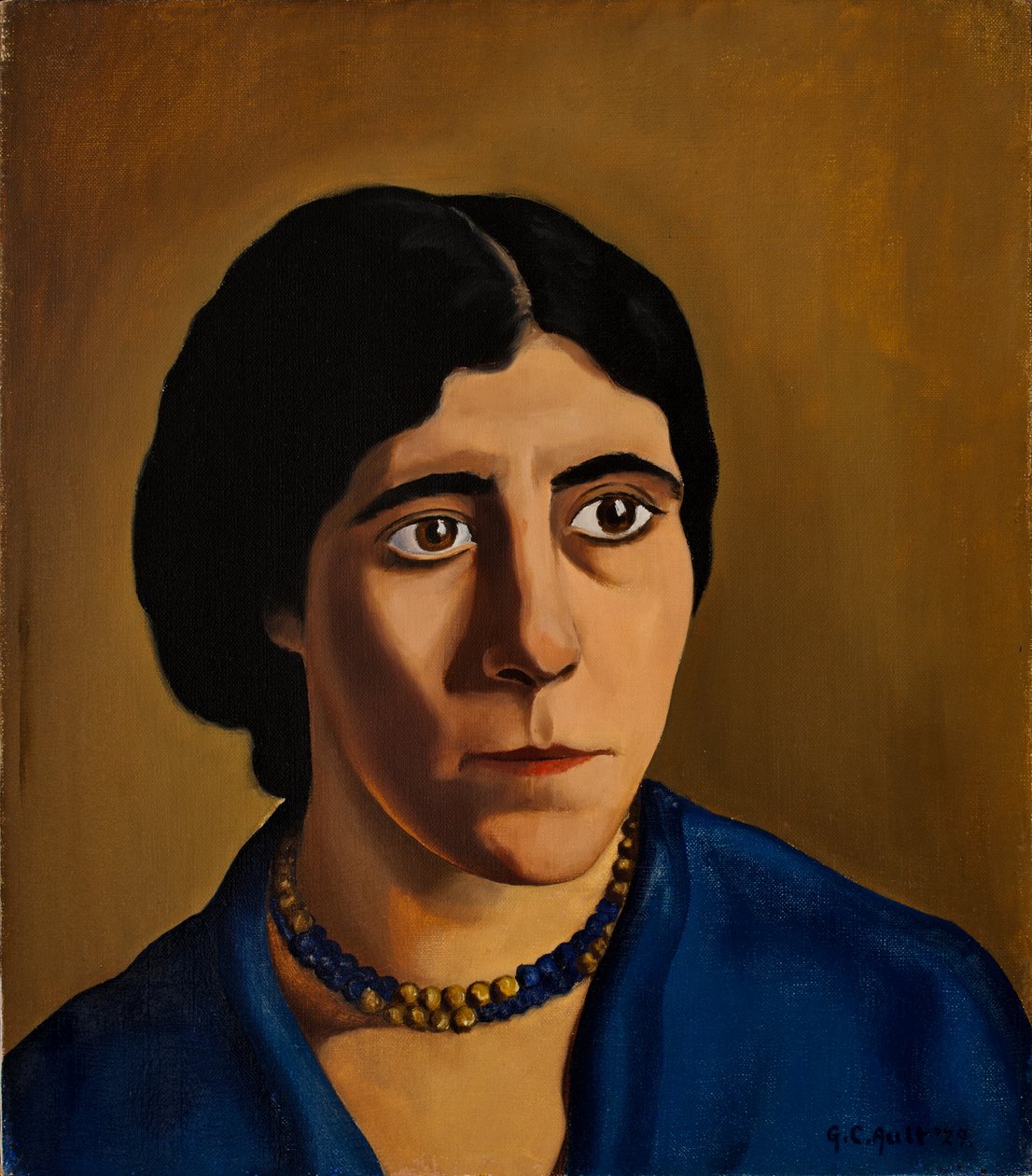 Retrato de Concetta Scaravaglione (1900-75) (óleo sobre tela) de George Copeland Ault