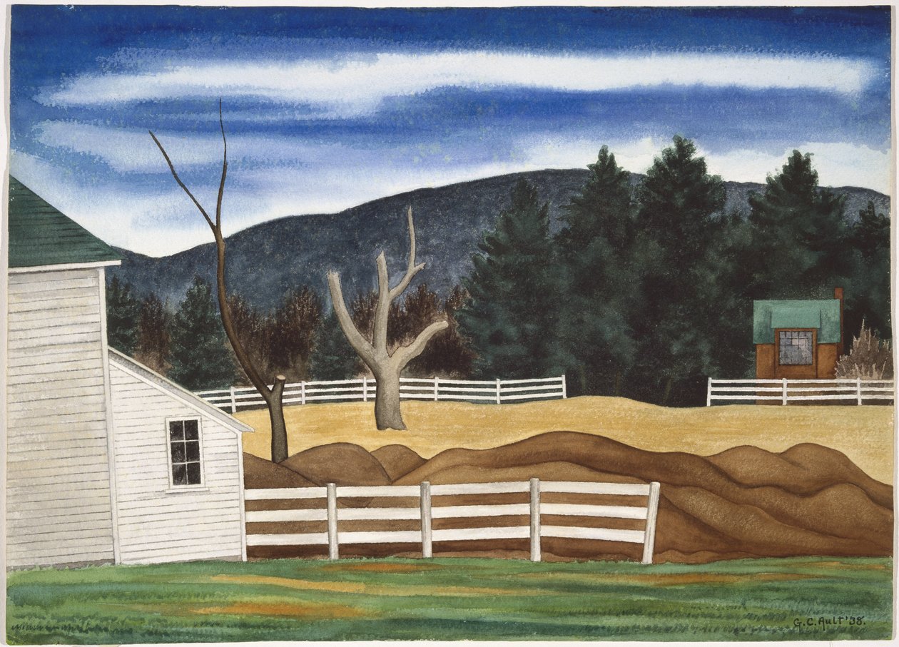 Woodstock Landscape, Março de George Copeland Ault