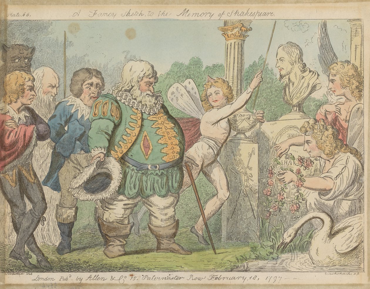 Um Esboço Vistoso, para a Memória de Shakespeare de George Cruikshank