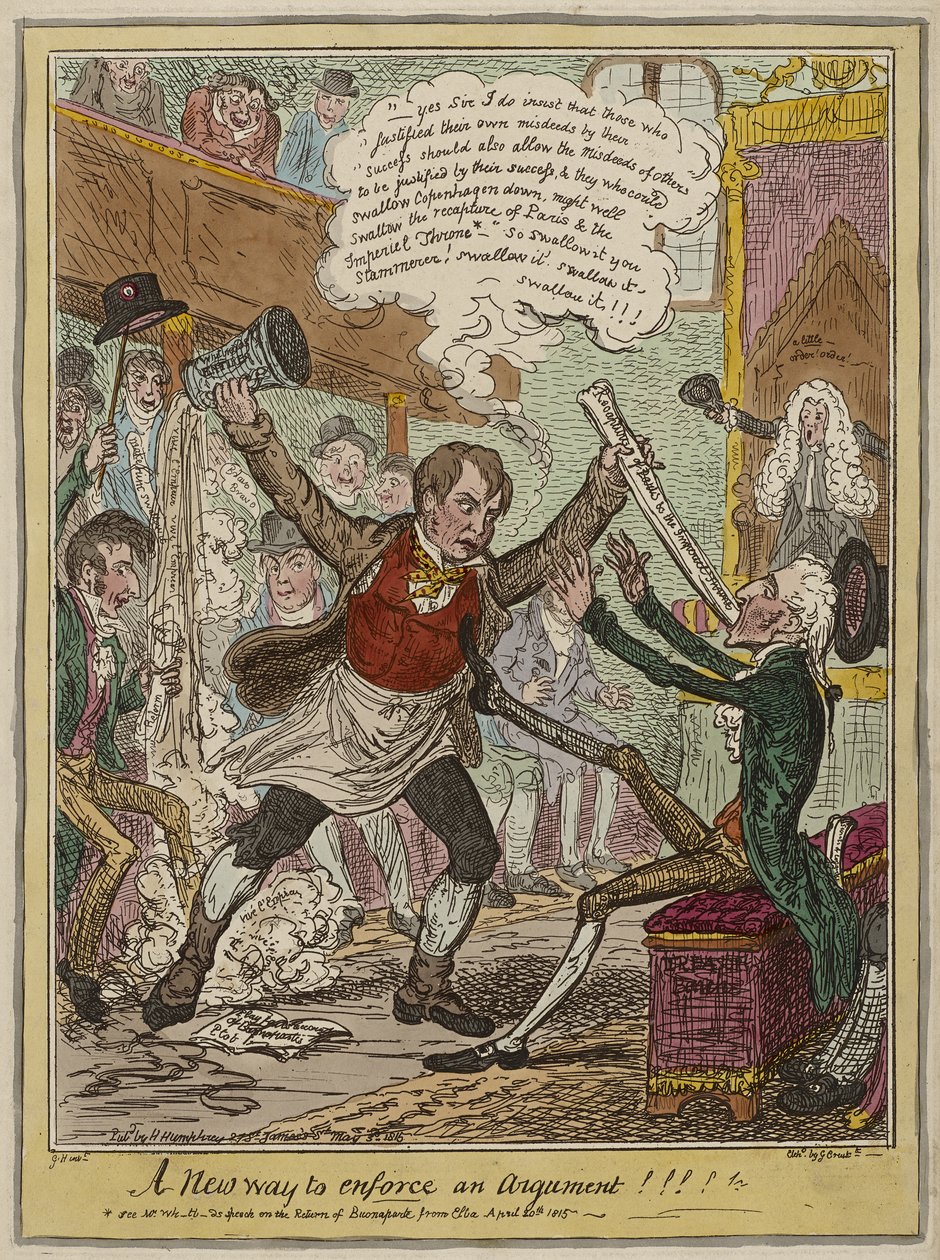 Uma nova maneira de impor um argumento !!!!, publicado em 3 de maio de George Cruikshank