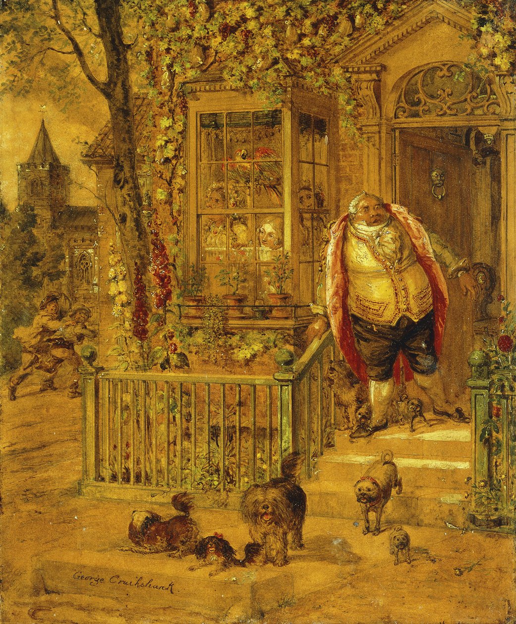 Batida em fuga, de George Cruikshank
