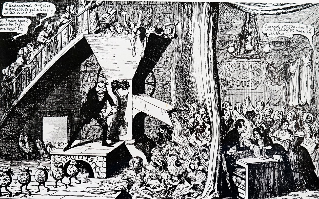 Um operário suado de George Cruikshank