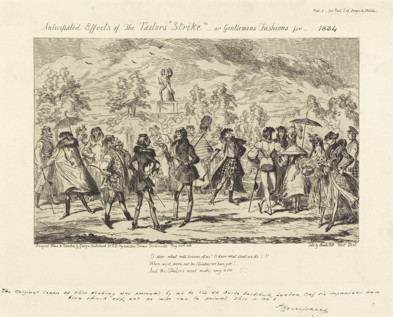 Efeitos Antecipados do "Greve" dos Alfaiates de George Cruikshank