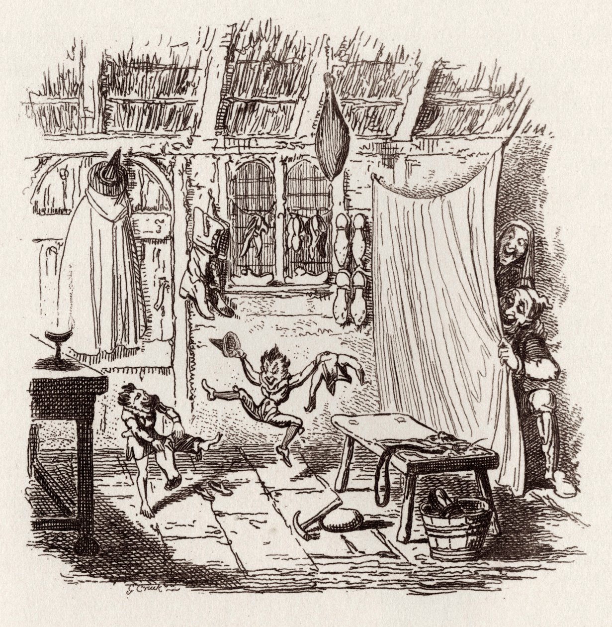 Irmãos Grimm Crianças e de George Cruikshank