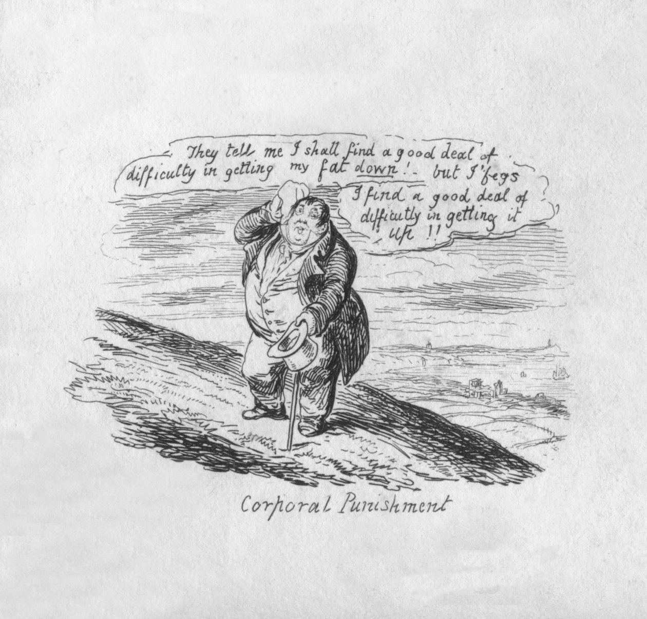 Punição corporal, 1829 de George Cruikshank