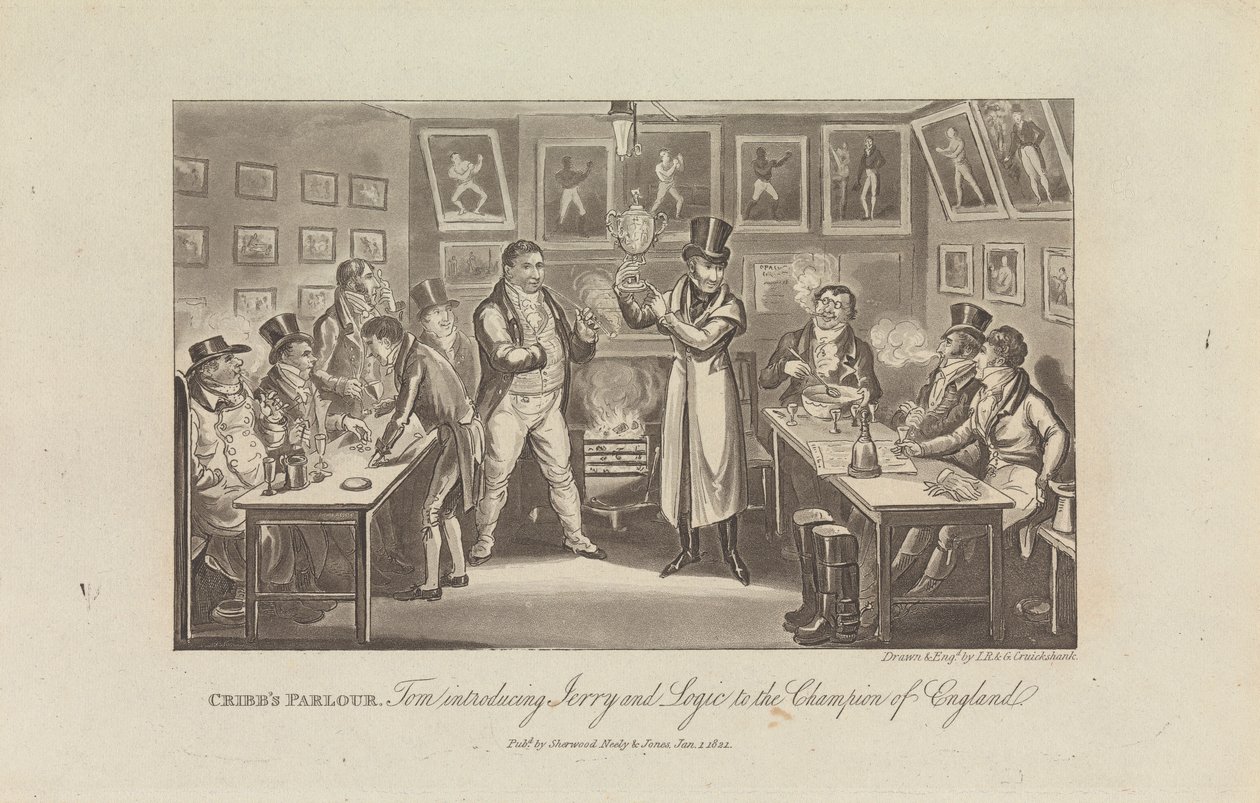 Salão do Cribb de George Cruikshank