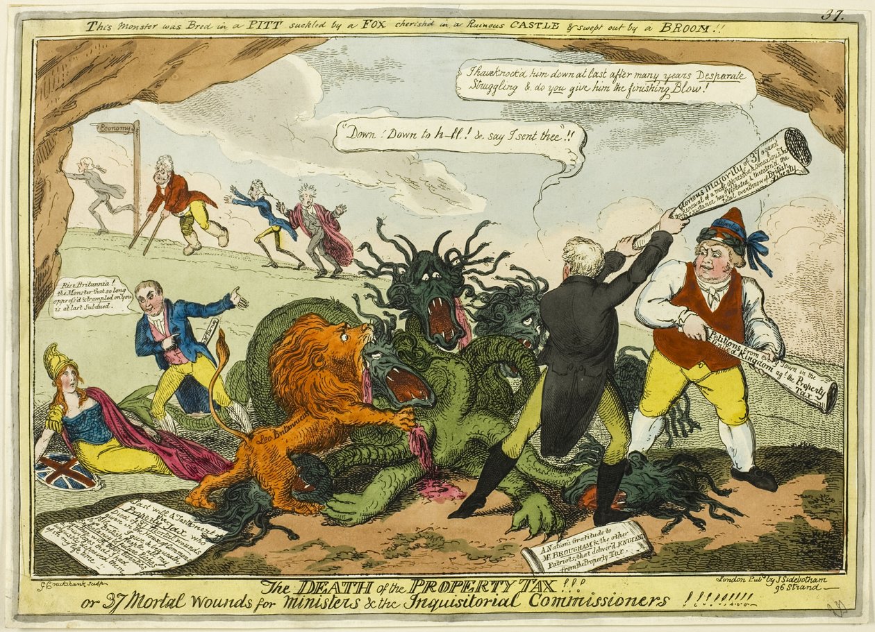 Morte do Imposto Predial!!! de George Cruikshank