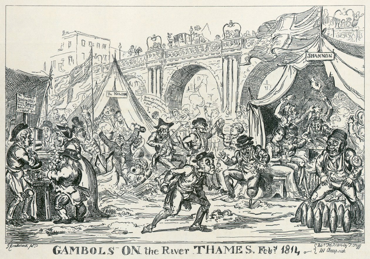 Gambols on the River Thames, Fev 1814