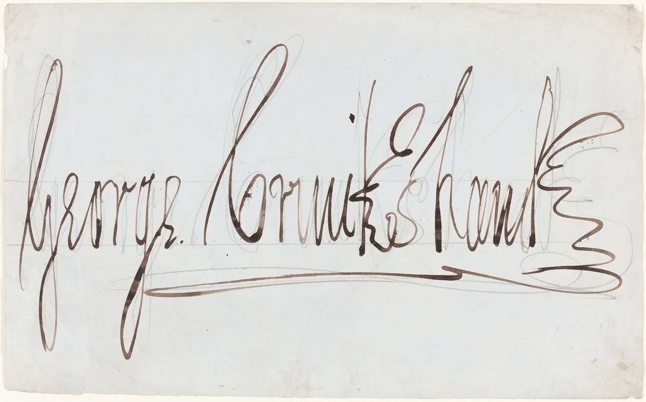 George Cruikshank (assinatura decorativa) de George Cruikshank