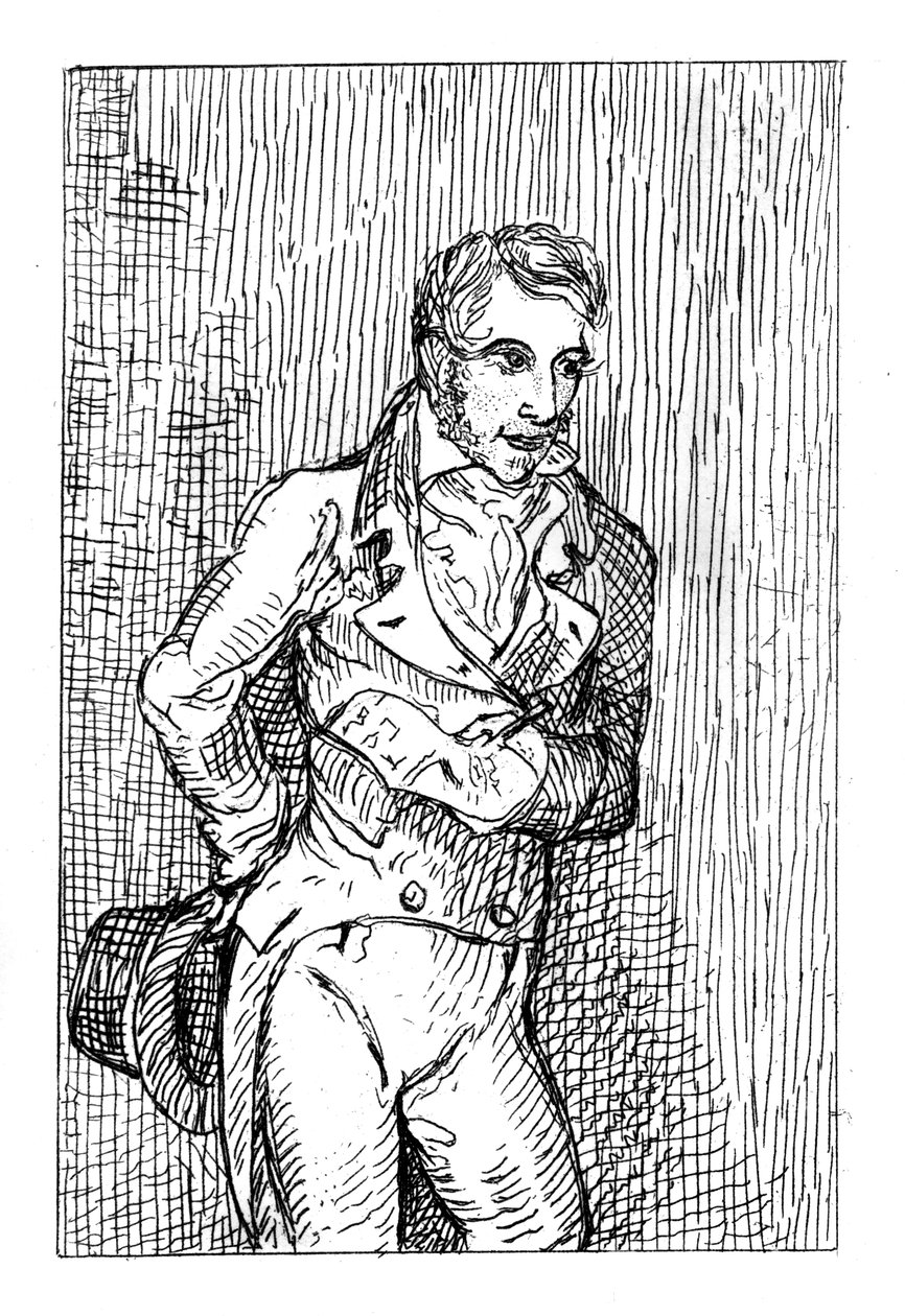 George Cruikshank 1792-1878, caricaturista inglês e ilustrador de livros, 1811. de George Cruikshank
