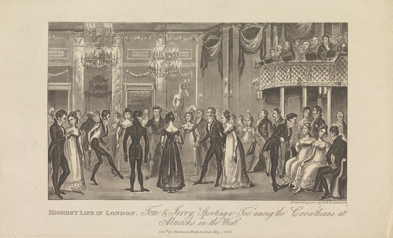 A vida mais alta de Londres... de George Cruikshank