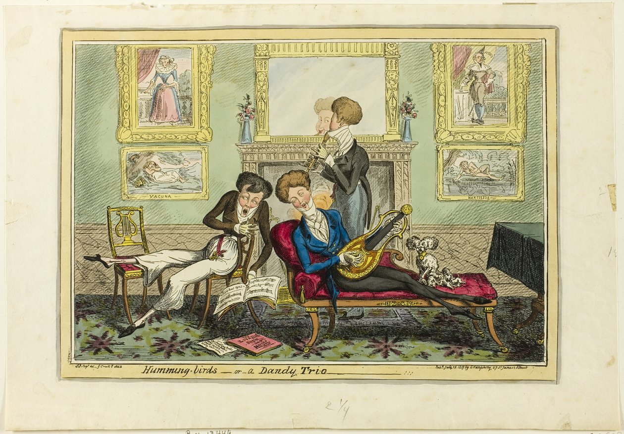 Beija-flores ou um trio dândi de George Cruikshank