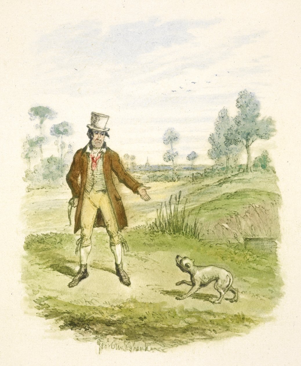Ilustração para "Oliver Twist" de George Cruikshank