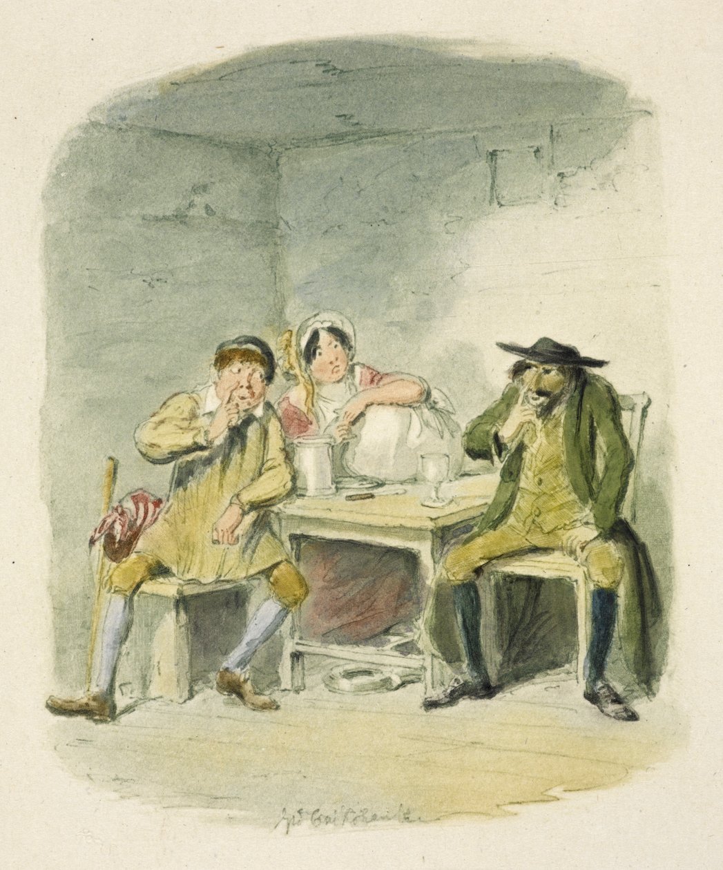 Ilustração para "Oliver Twist" de George Cruikshank