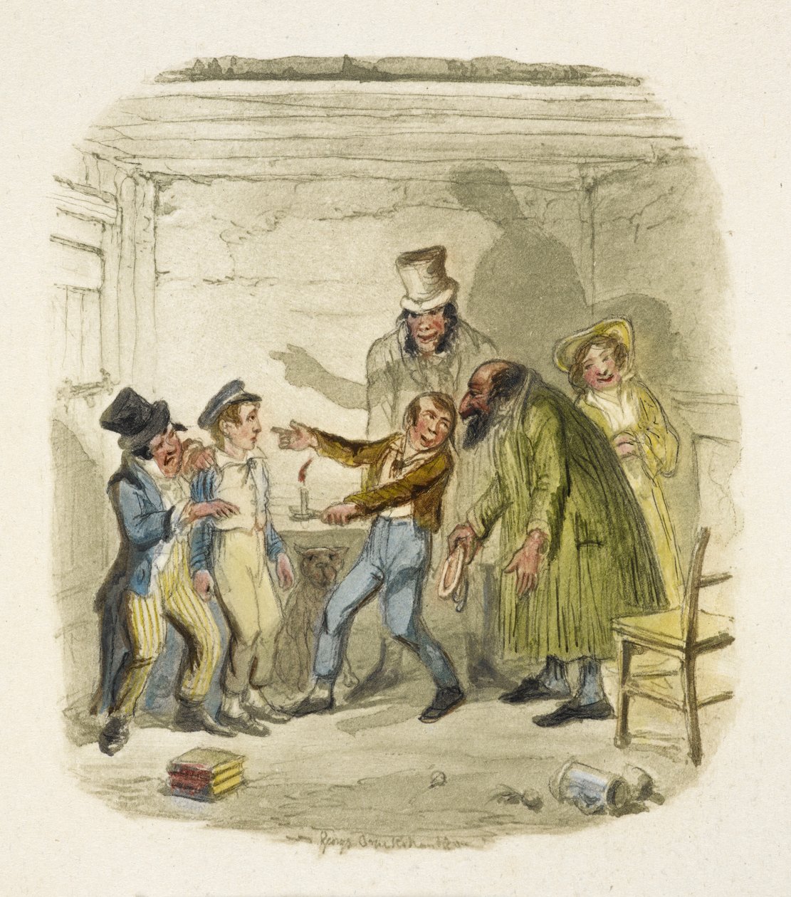 Ilustração para "Oliver Twist" de George Cruikshank