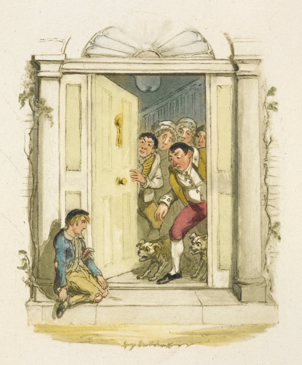 Ilustração para "Oliver Twist" de George Cruikshank