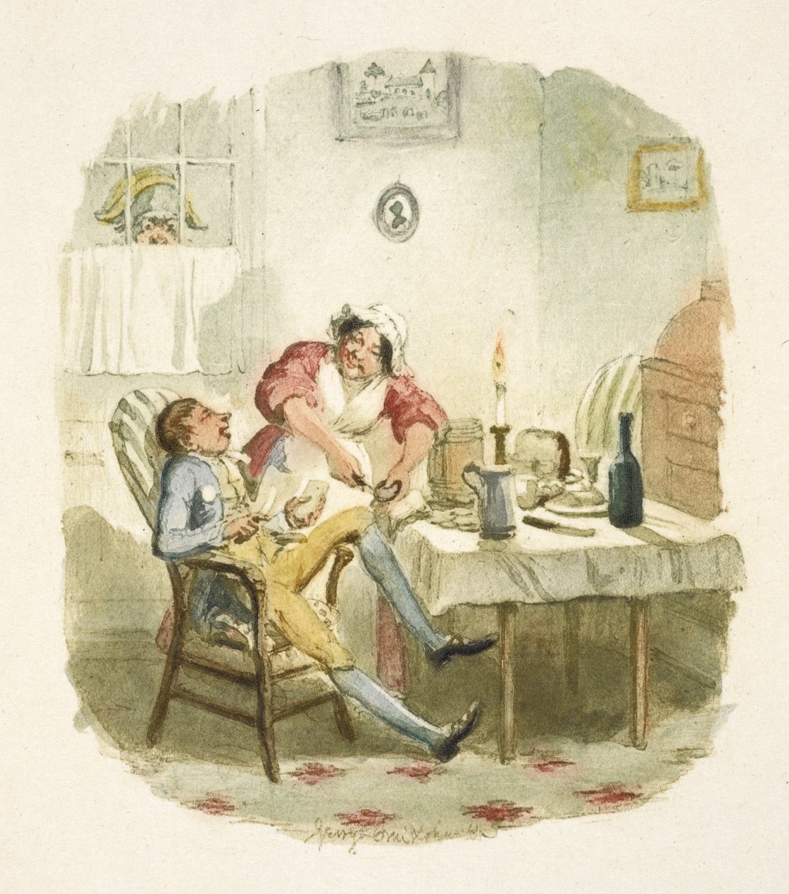 Ilustração para "Oliver Twist" de George Cruikshank