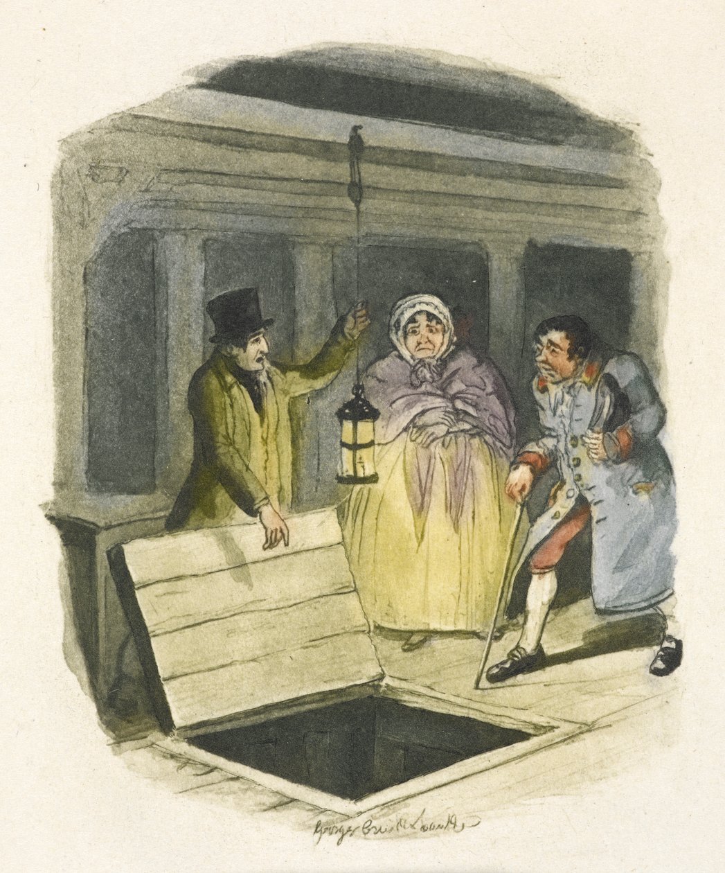 Ilustração para "Oliver Twist" de George Cruikshank