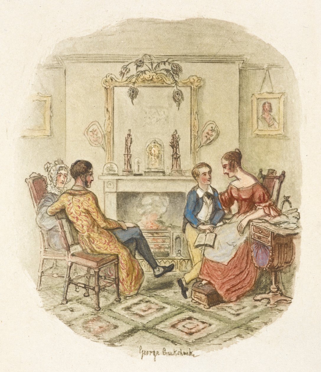 Ilustração para "Oliver Twist" de George Cruikshank