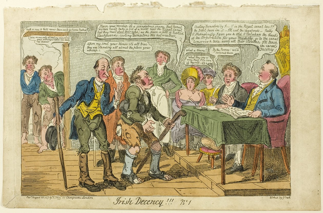 Decência irlandesa! ! ! não. 1 de George Cruikshank