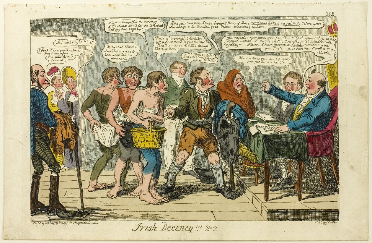 Decência irlandesa! ! ! não. 2 de George Cruikshank