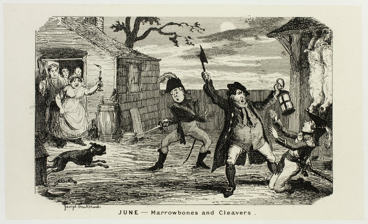 junho - Marrowbones and Cleavers from George Cruikshank