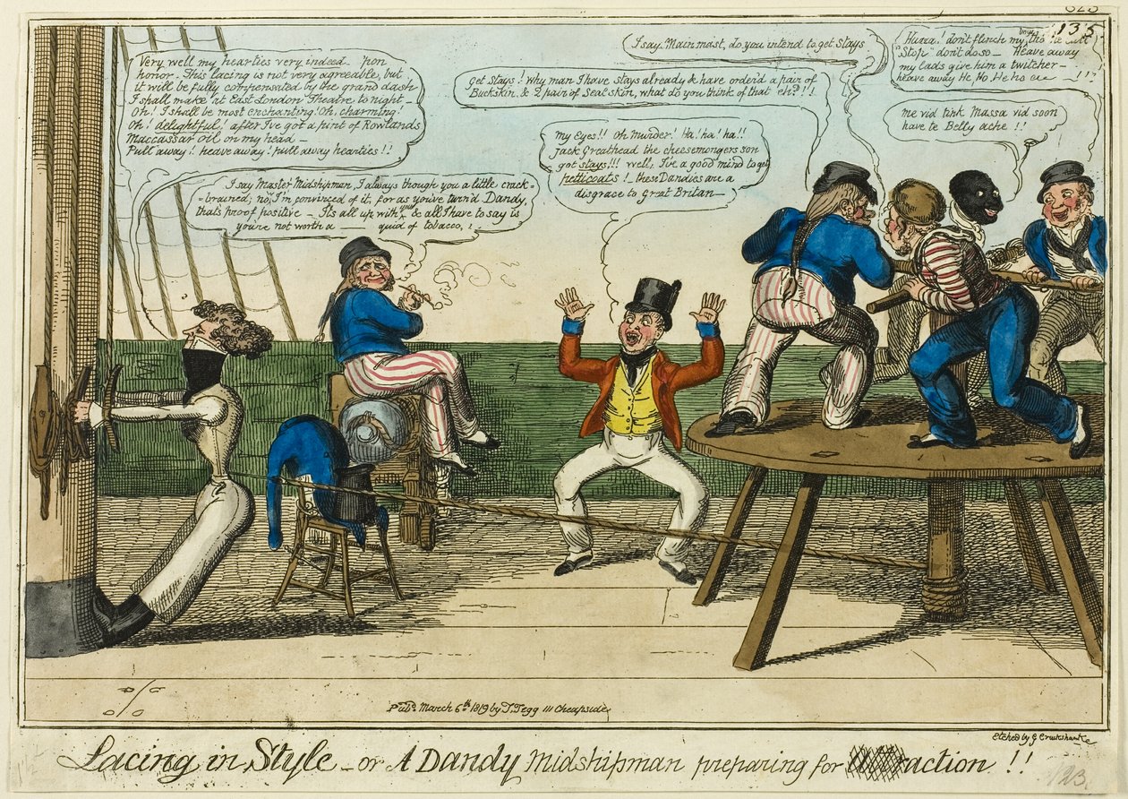 Laços com estilo de George Cruikshank