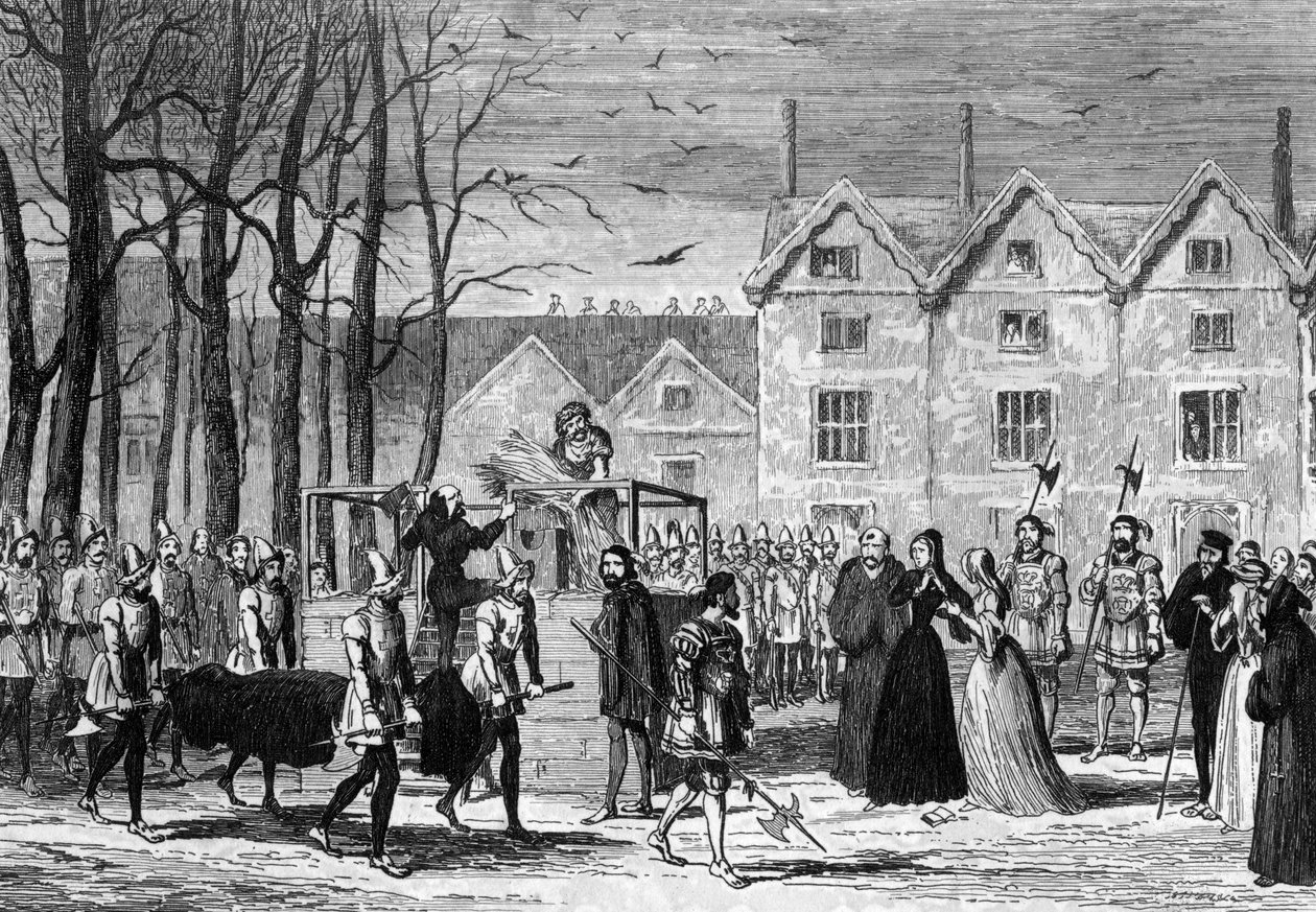 Lady Jane Gray encontra o corpo do marido a caminho do cadafalso, 1554 1840 de George Cruikshank