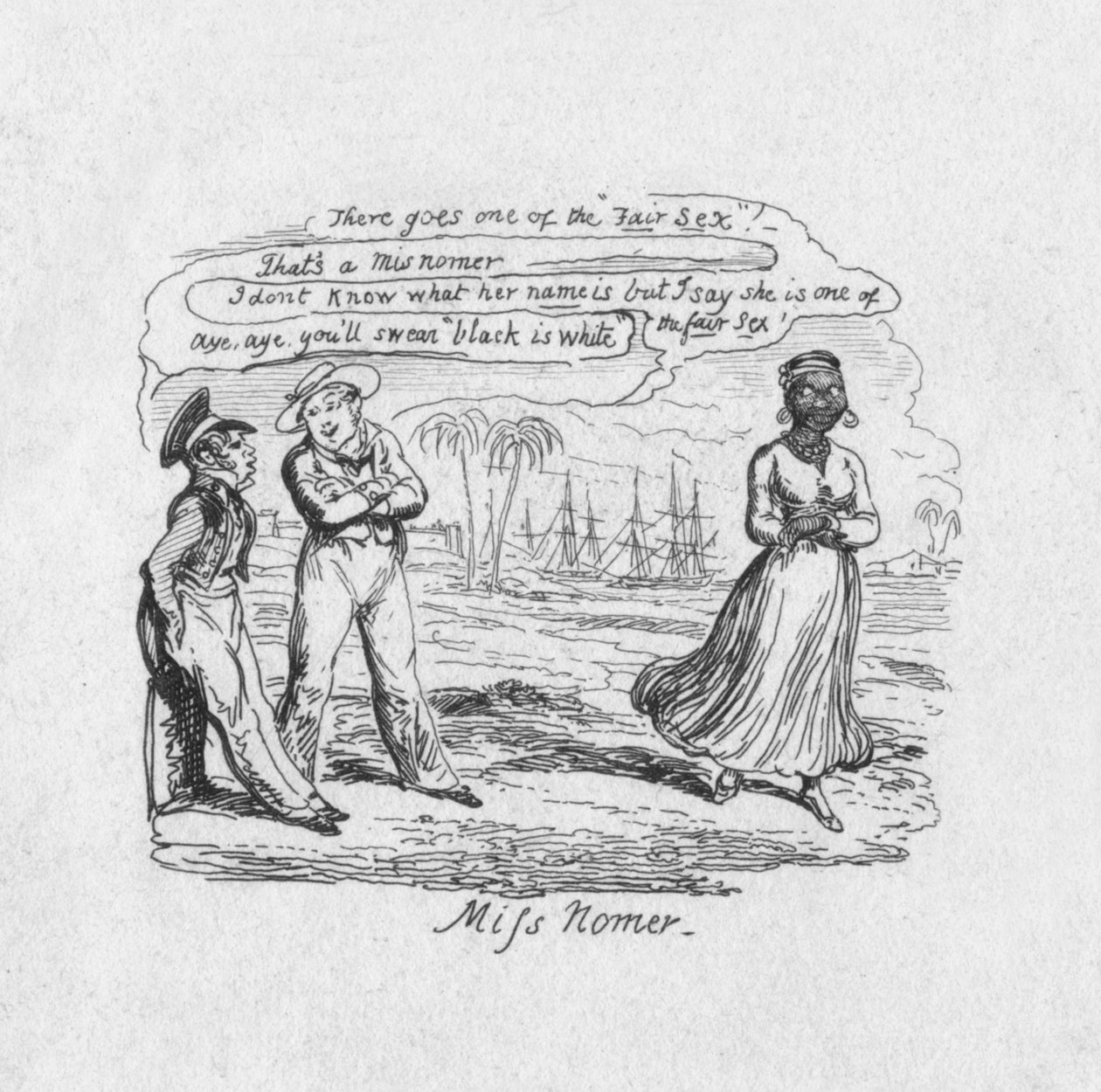 Senhorita Número, 1829 de George Cruikshank