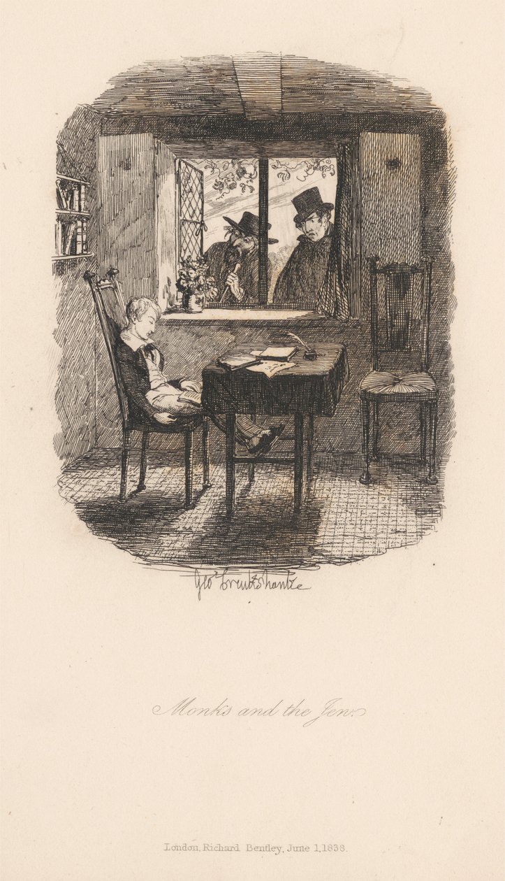 Monges e o judeu de George Cruikshank