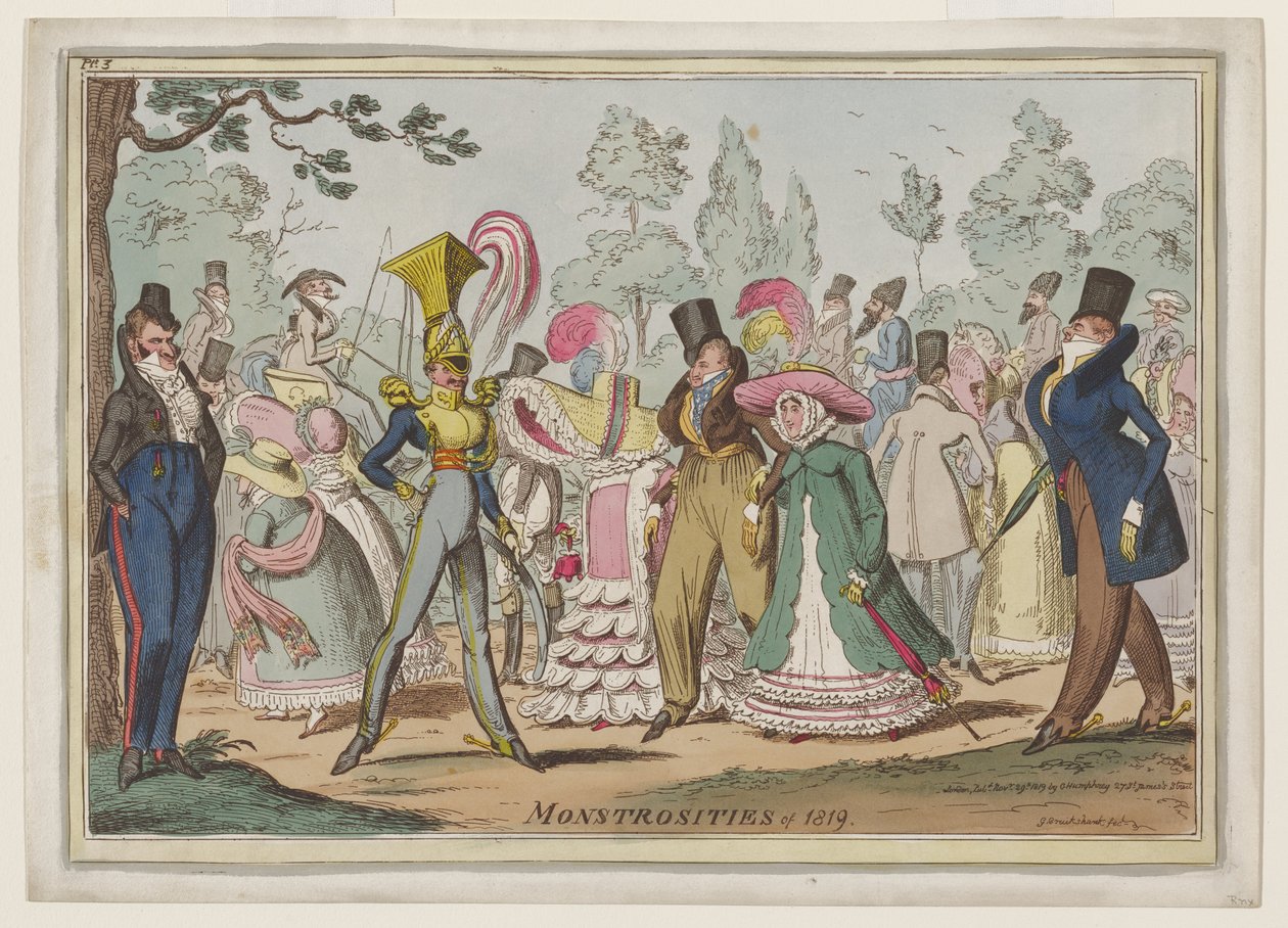 Monstruosidades de 1819 de George Cruikshank