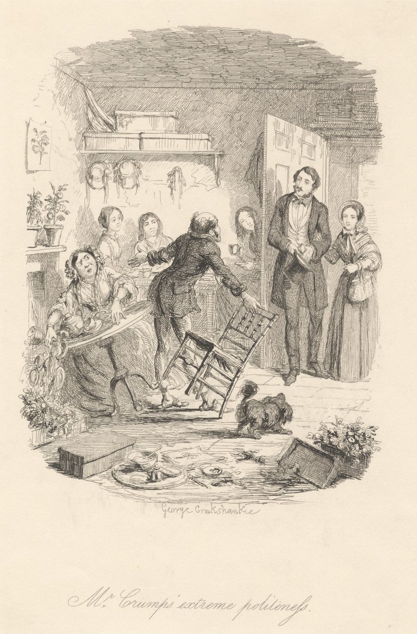 A extrema cortesia do Sr. Crump de George Cruikshank