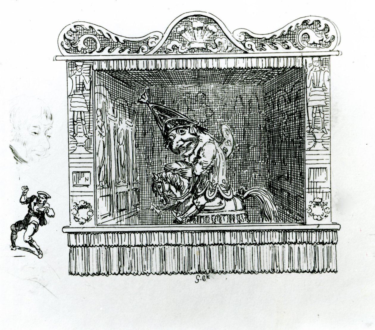 Sr. Soco em Hector, o Cavalo de George Cruikshank