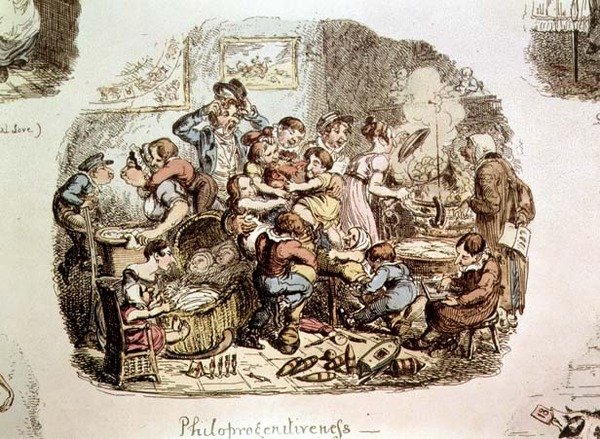 Philoprogenitiveness de George Cruikshank