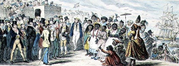 Efeitos Prováveis da Emigração Feminina emoldurada por cor da mão de George Cruikshank