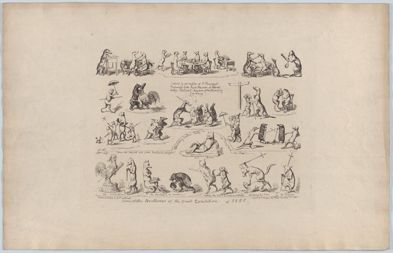 Algumas das Brincadeiras da Grande Exposição, 1851., 1851. de George Cruikshank