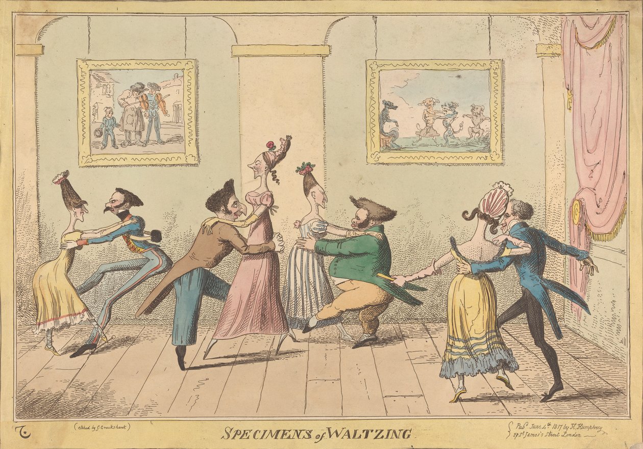 Espécimes de Waltzing de George Cruikshank