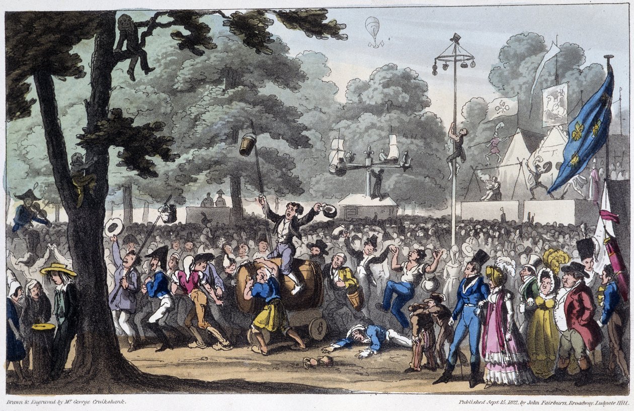 St Louis Fête: la canaille - in "Life in Paris" de David Carey, Londres de George Cruikshank