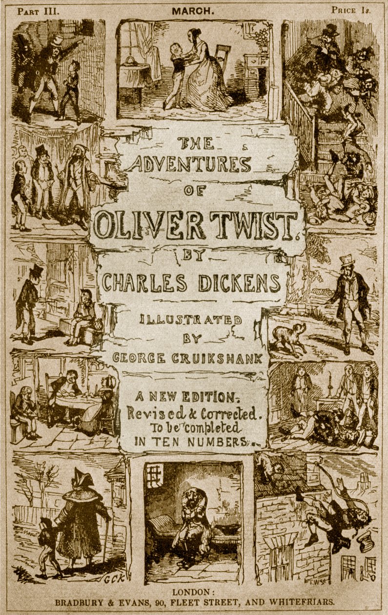 As Aventuras de Oliver de George Cruikshank