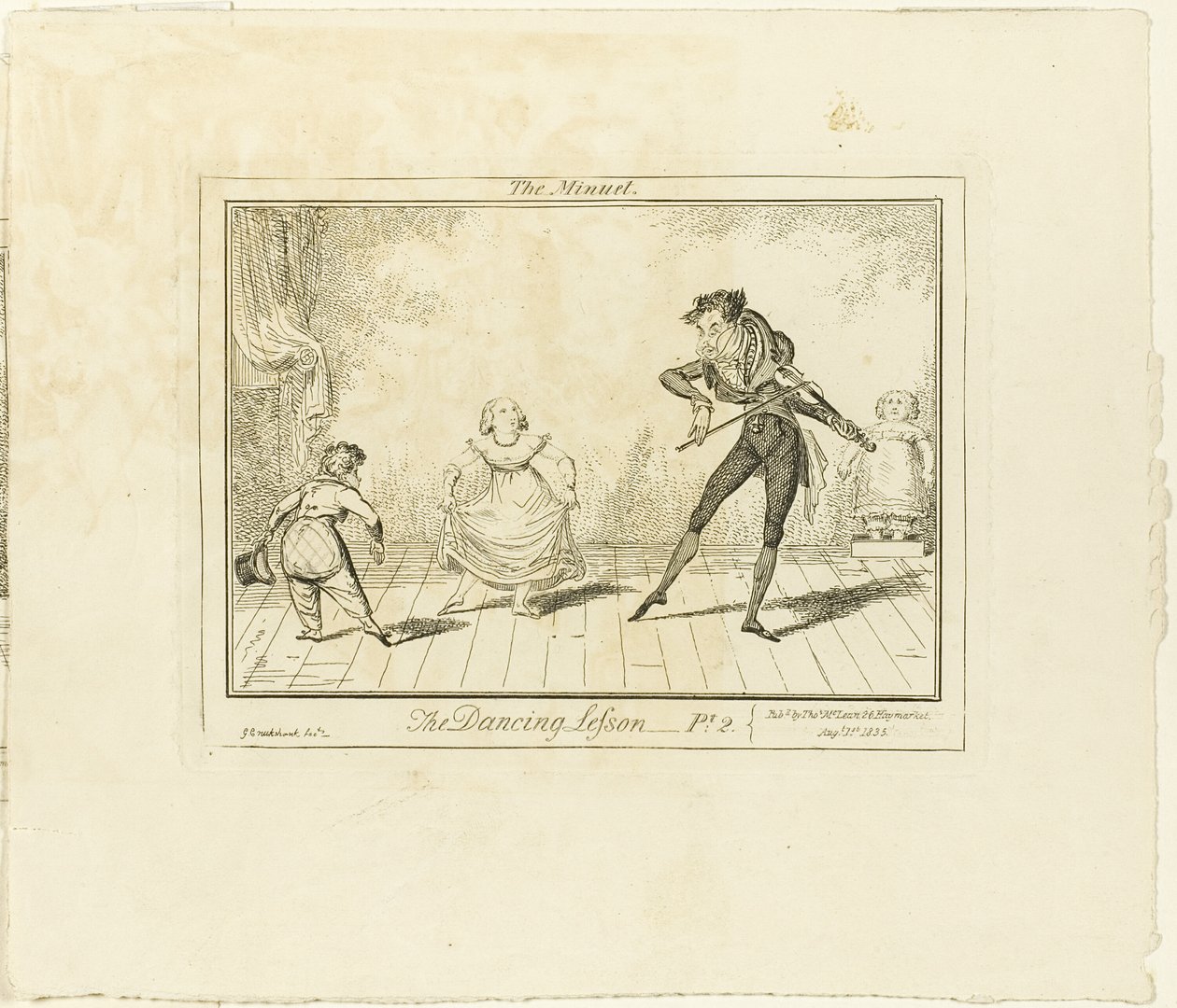 A Aula de Dança, Parte 2: O Minueto de George Cruikshank