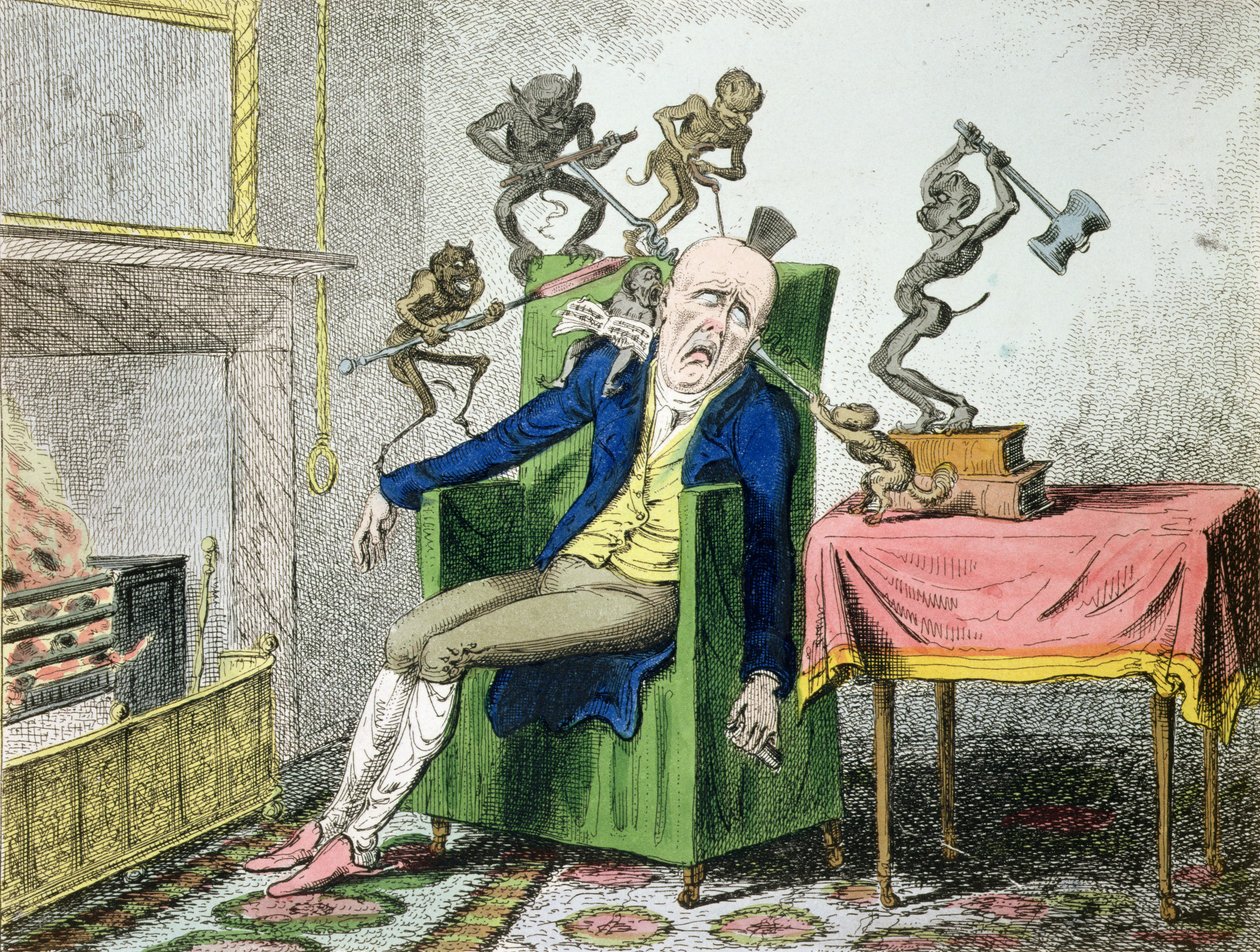 A dor de cabeça de George Cruikshank