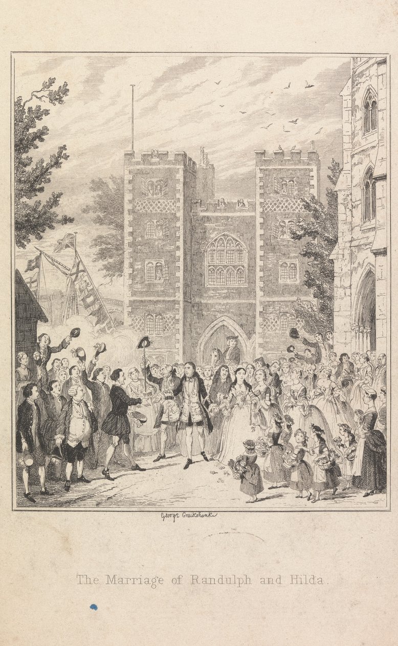 O Casamento de Randolph e Hilda de George Cruikshank