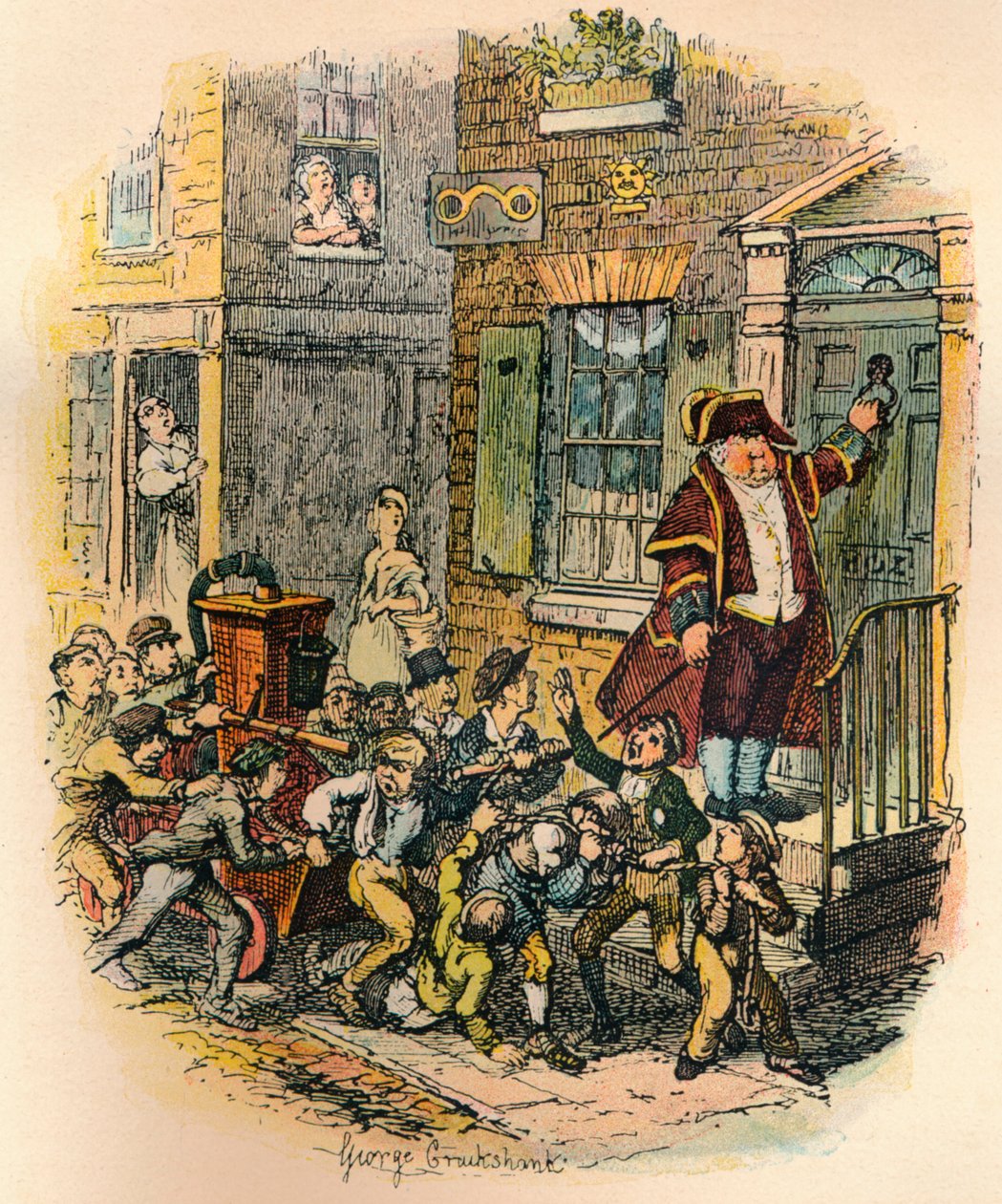 O Motor da Paróquia, c1900 de George Cruikshank