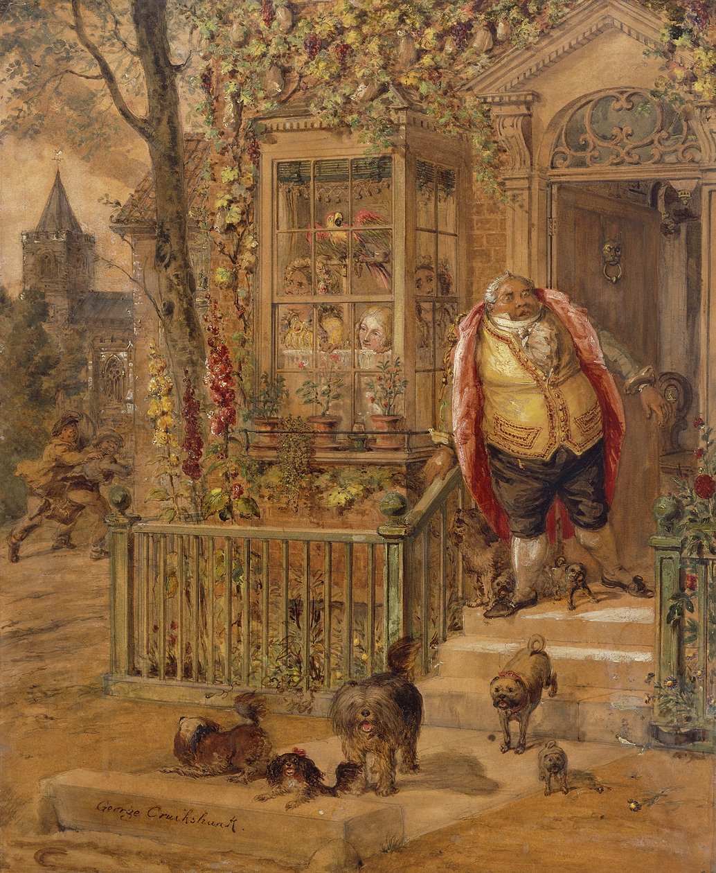 A batida em fuga, de George Cruikshank