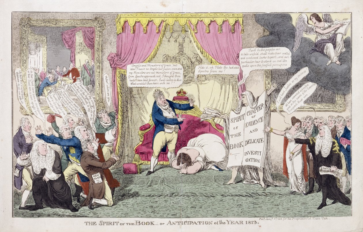 O Espírito do Livro ou, Antecipação do Ano 1813 de George Cruikshank