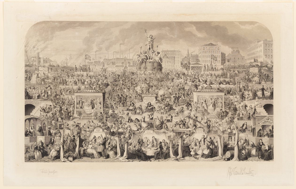 A adoração de Baco de George Cruikshank